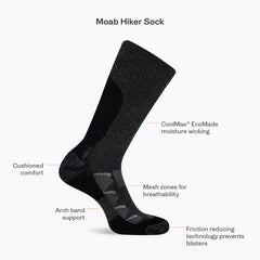 Merrell Moab Hiking Quarter Sock - Socks