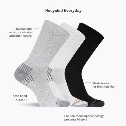 Merrell Recycled Everyday Crew Sock 3 Pack - Socks